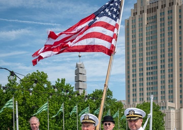 Memorial Day ceremony aboard Cruiser Olympia