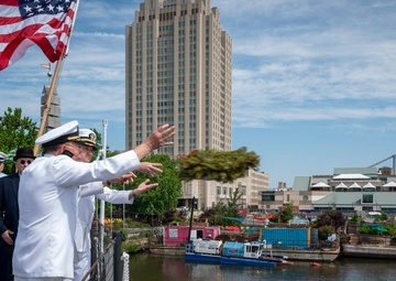 Memorial Day ceremony aboard Cruiser Olympia
