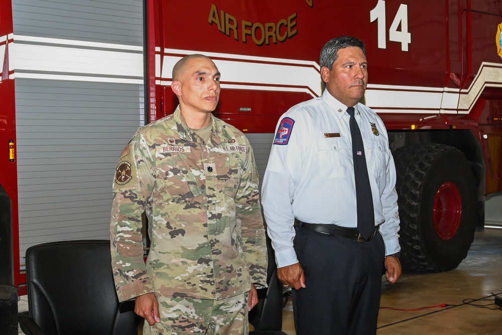 Joint Base San Antonio and 902nd Civil Engineer Squadron Fire Chief Michael Guzman