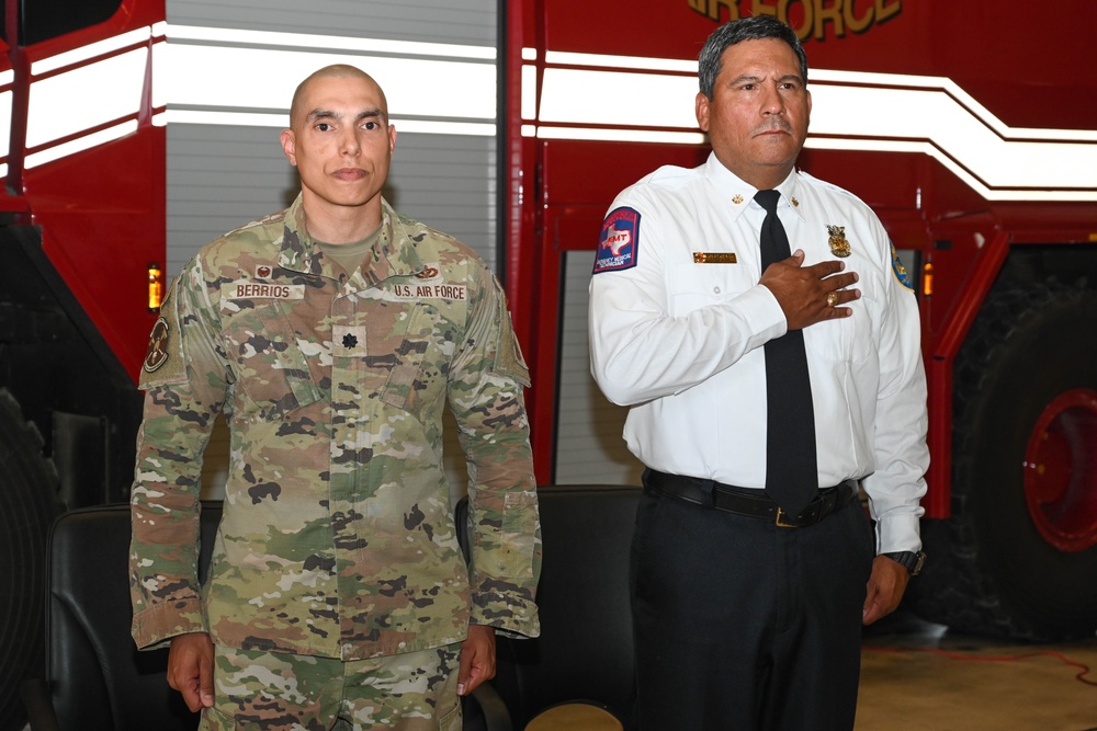 Joint Base San Antonio and 902nd Civil Engineer Squadron Fire Chief Michael Guzman