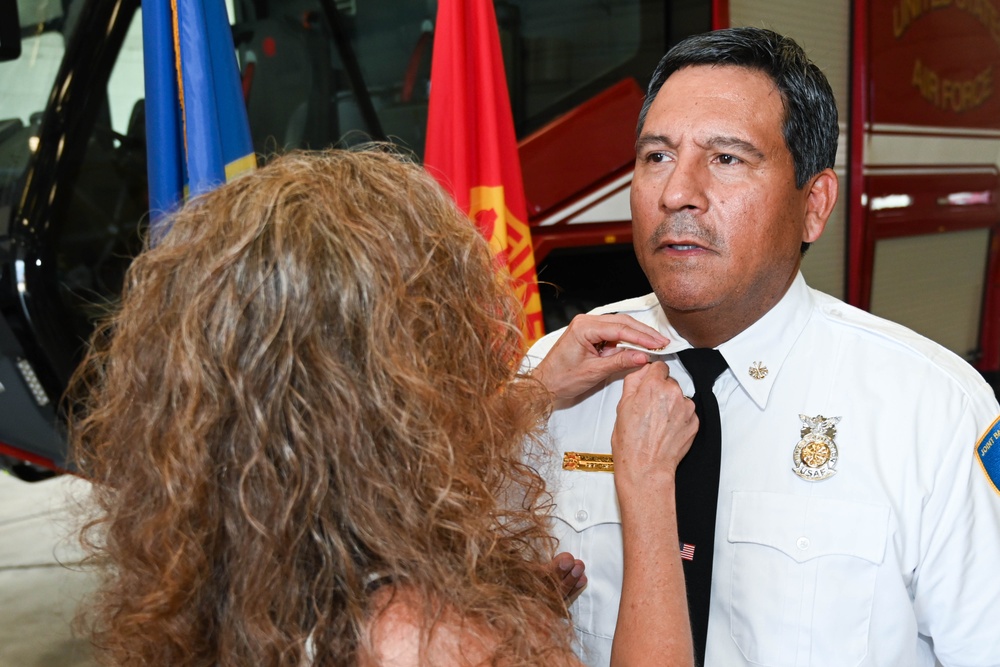 Joint Base San Antonio and 902nd Civil Engineer Squadron Fire Chief Michael Guzman