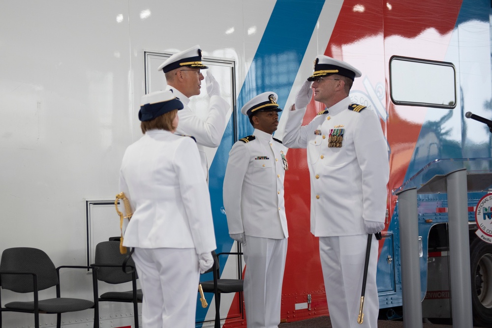 United States Coast Guard National Strike Force Pacific Strike Team holds change of command