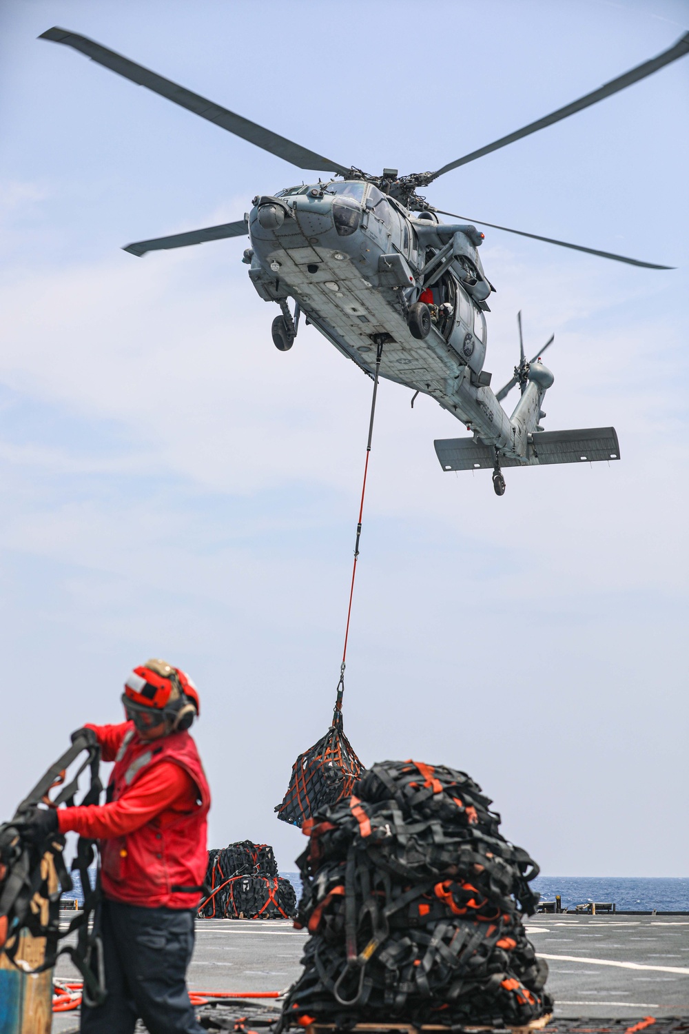 USS Carter Hall Conducts Replenishment-at-Sea