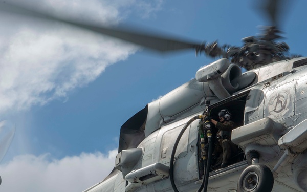 Wayne E. Meyer In Flight Refueling