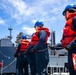 USS Robert Smalls (CG 62) Sailors Hold PND line during RAS