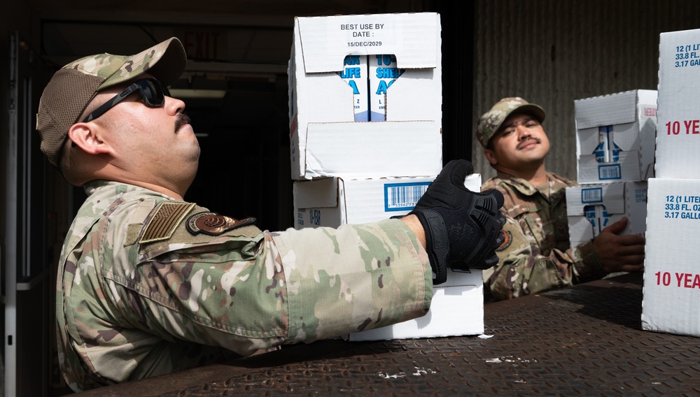 36th CRG helps deliver FEMA disaster relief supplies to Guam departments