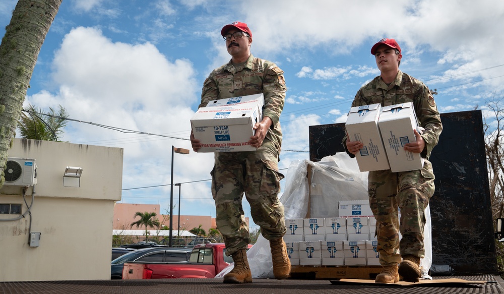 36th CRG helps deliver FEMA disaster relief supplies to Guam departments