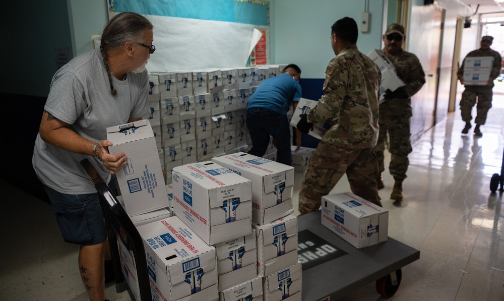 36th CRG helps deliver FEMA disaster relief supplies to Guam departments