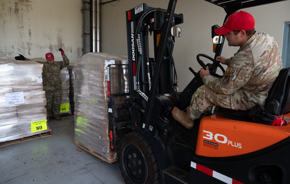 36th CRG helps deliver FEMA disaster relief supplies to Guam departments