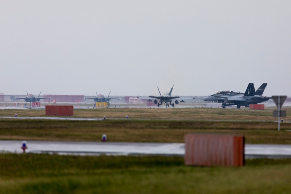 MAG-12 squadrons operate in all weather conditions