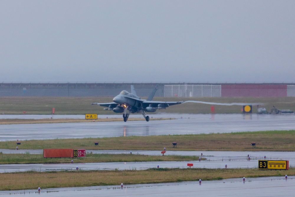 MAG-12 squadrons operate in all weather conditions