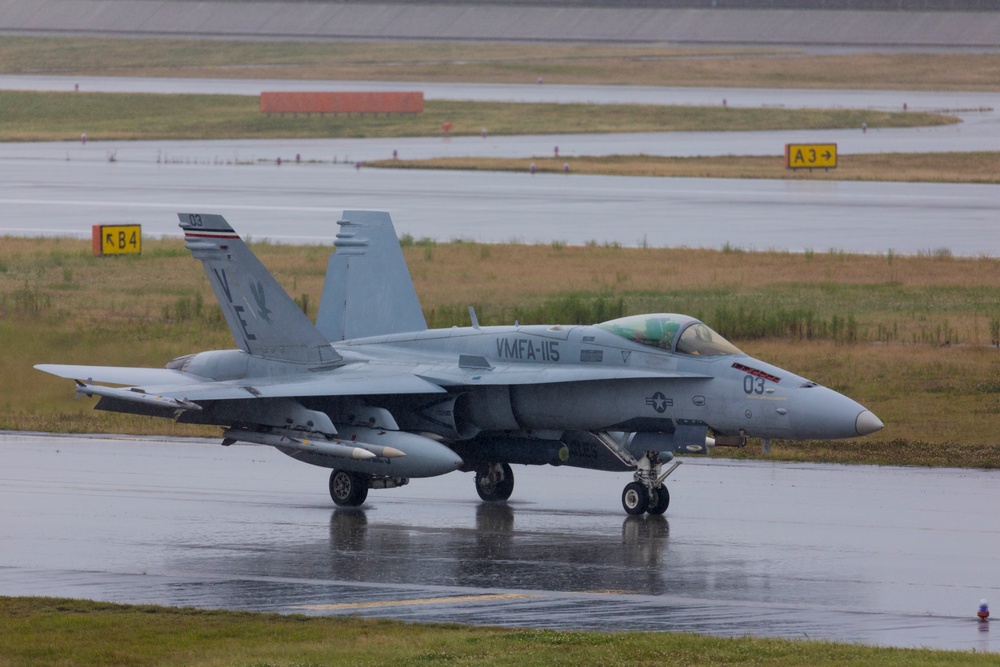 MAG-12 squadrons operate in all weather conditions