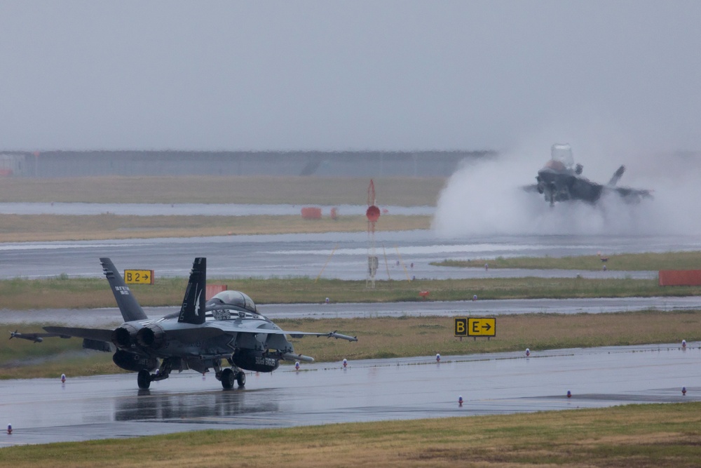 MAG-12 squadrons operate in all weather conditions