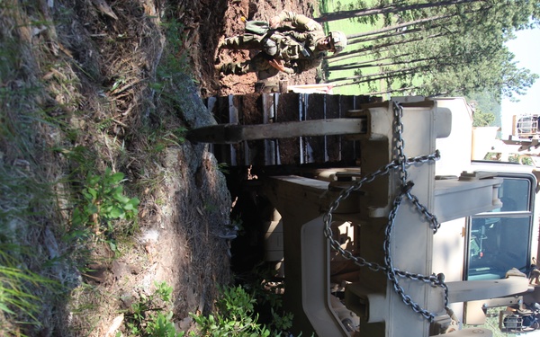 842nd Engineer Company Road Clearing Project