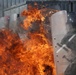Albanian Soldiers Conduct Fire Phobia Training