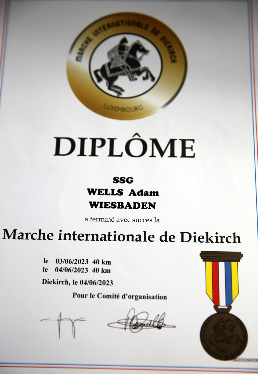 Conquering personal challenges: 2d TSB members complete Marche Internationale de Diekirch