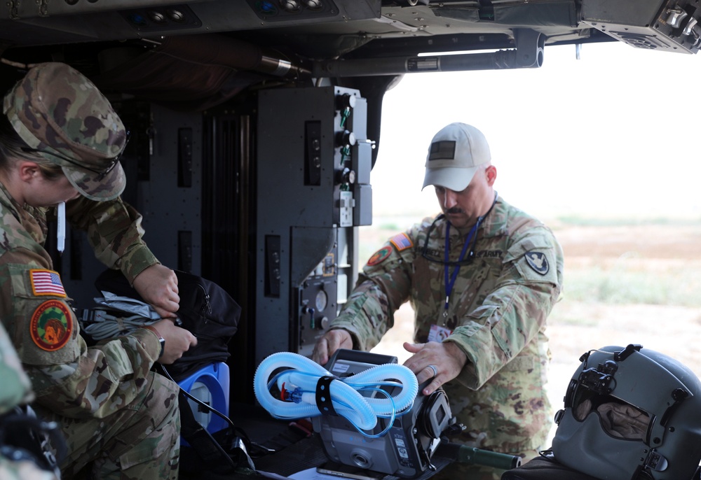 1-111th conduct flight line operations during African Lion 2023