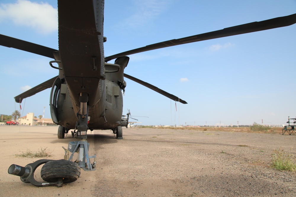 1-111th conduct flight line operations during African Lion 2023