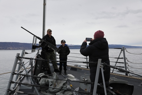 Homer, AK community tour the USS Momsen (DDG 92)