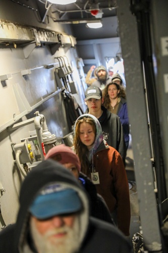 Homer, AK community tour the USS Momsen (DDG 92)