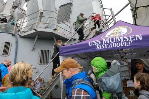 Homer, AK community tour the USS Momsen (DDG 92)