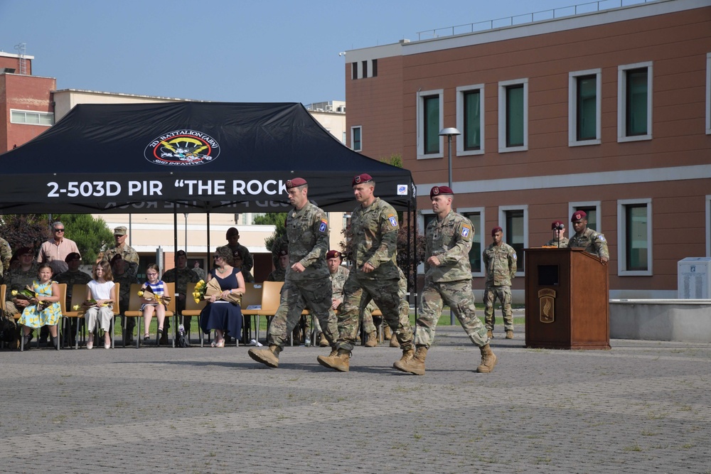 2nd Battalion, 503rd Infantry Regiment, 173rd Airborne Brigade Change of Command Ceremony June 8, 2023