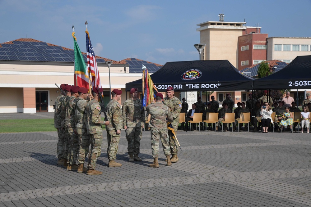 2nd Battalion, 503rd Infantry Regiment, 173rd Airborne Brigade Change of Command Ceremony June 8, 2023