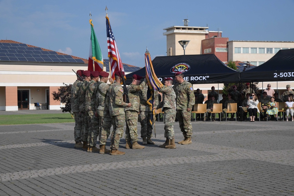 2nd Battalion, 503rd Infantry Regiment, 173rd Airborne Brigade Change of Command Ceremony June 8, 2023