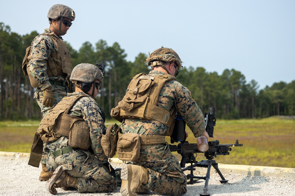 Basic Machine Gunner Course Live Fire Range