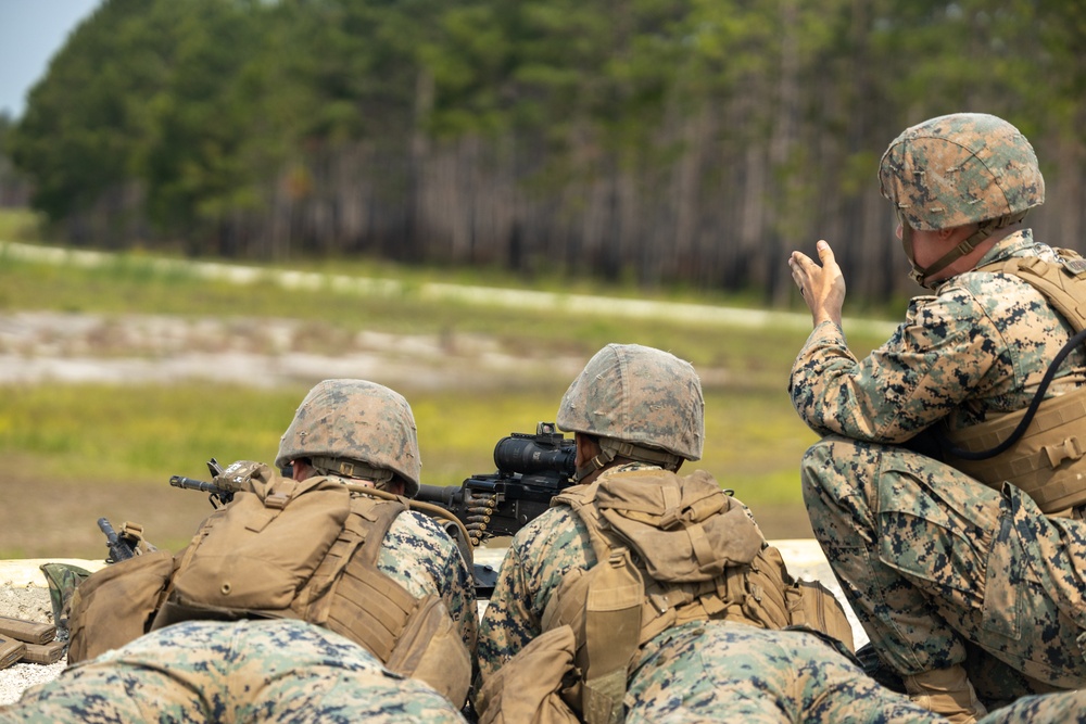 Basic Machine Gunner Course Live Fire Range