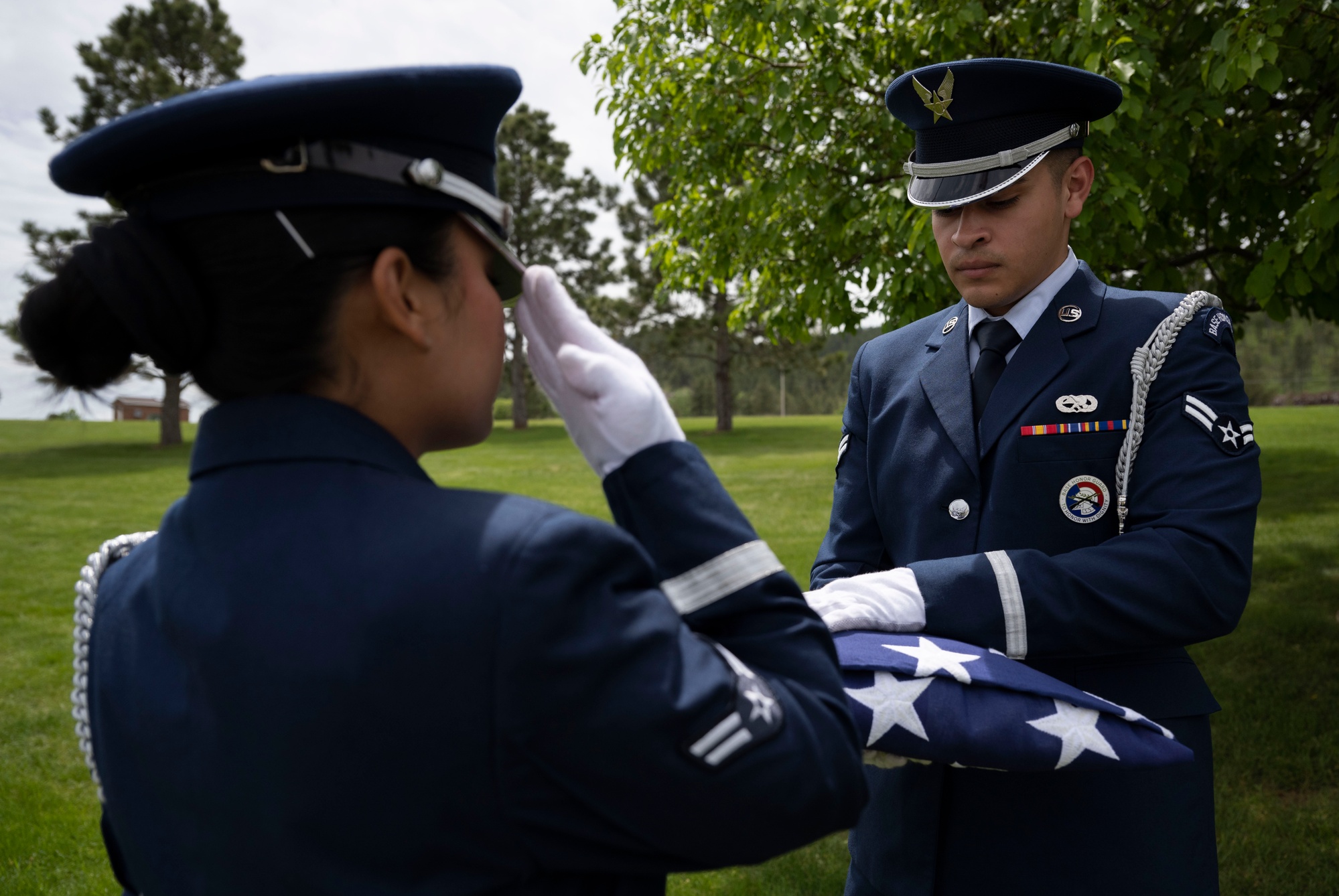 DVIDS - Images - Grand Forks AFB Honor Guard represents Air Force at Vikings  game [Image 5 of 6]