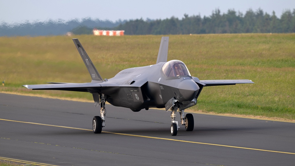 158 FW F-35A Lightning arrive at Spangdahlem AB