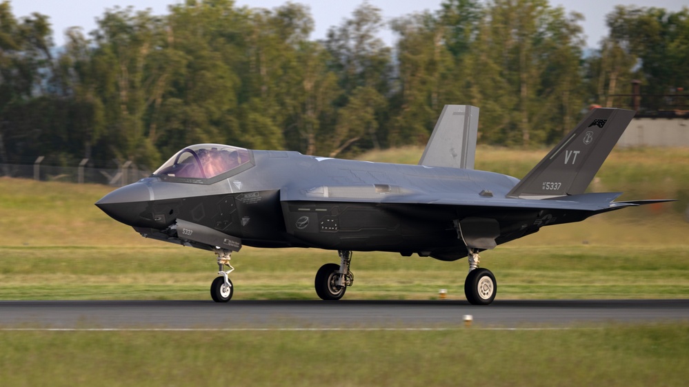 158 FW F-35A Lightning arrive at Spangdahlem AB