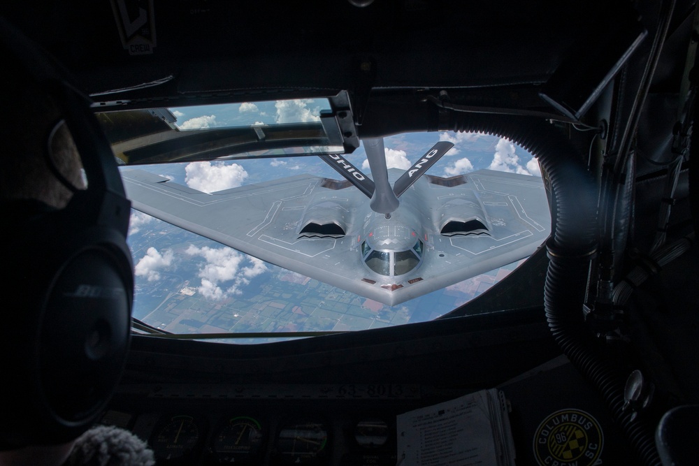121st refuels B-2 Spirit