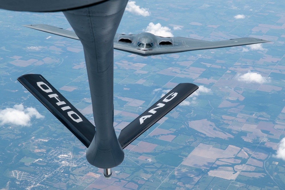 121st refuels B-2 Spirit