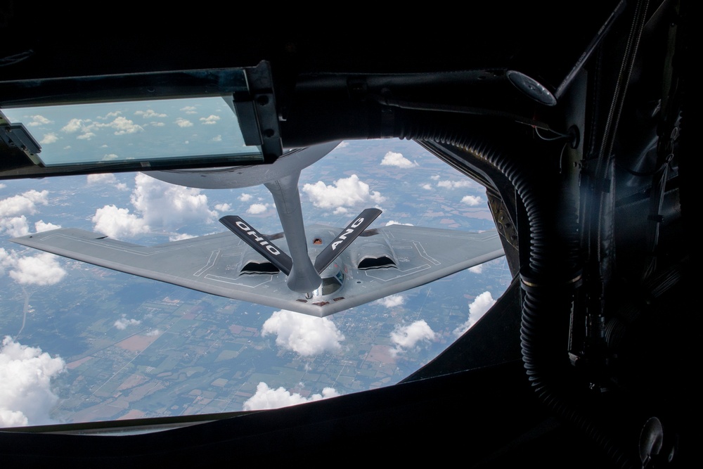 121st refuels B-2 Spirit