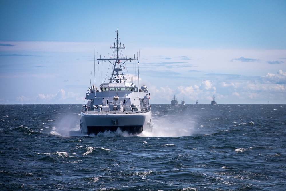 Standing NATO Maritime Group 1 participates in exercise Baltic Operations 2023.