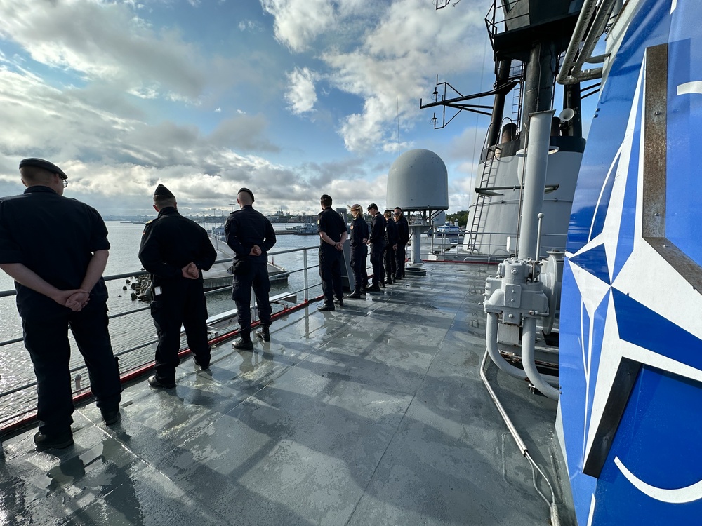 Standing NATO Maritime Group 1 participates in exercise Baltic Operations 2023.