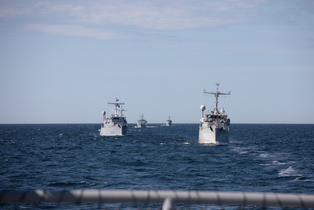 Standing NATO Maritime Group 1 participates in exercise Baltic Operations 2023.