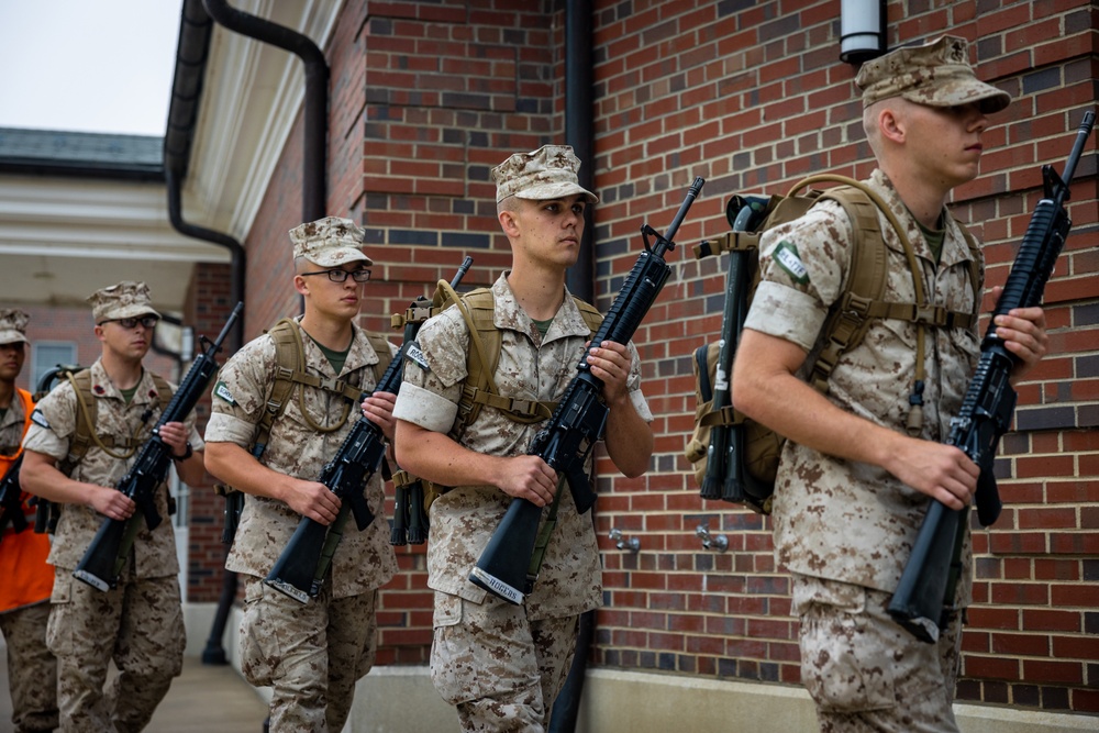 OCS Candidates Receive an Introduction to the UCMJ