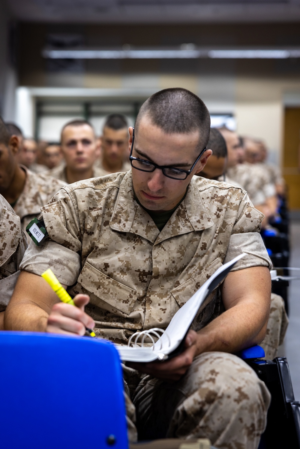 OCS Candidates Receive an Introduction to the UCMJ