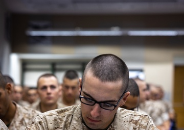 OCS Candidates Receive an Introduction to the UCMJ