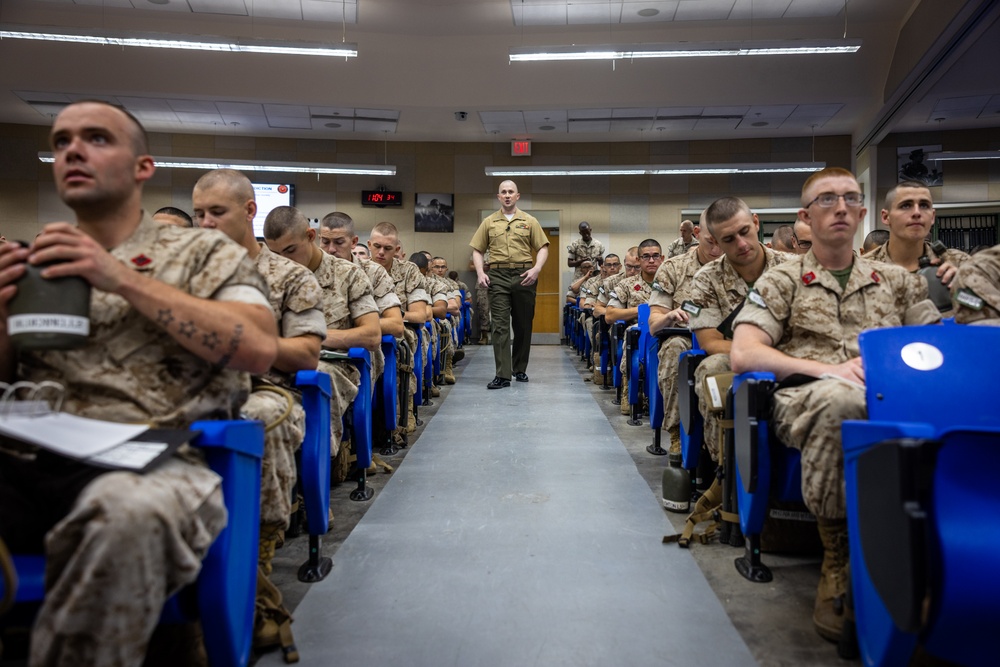 OCS Candidates Receive an Introduction to the UCMJ