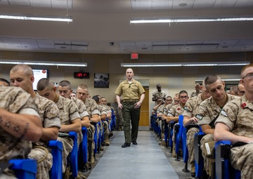 OCS Candidates Receive an Introduction to the UCMJ