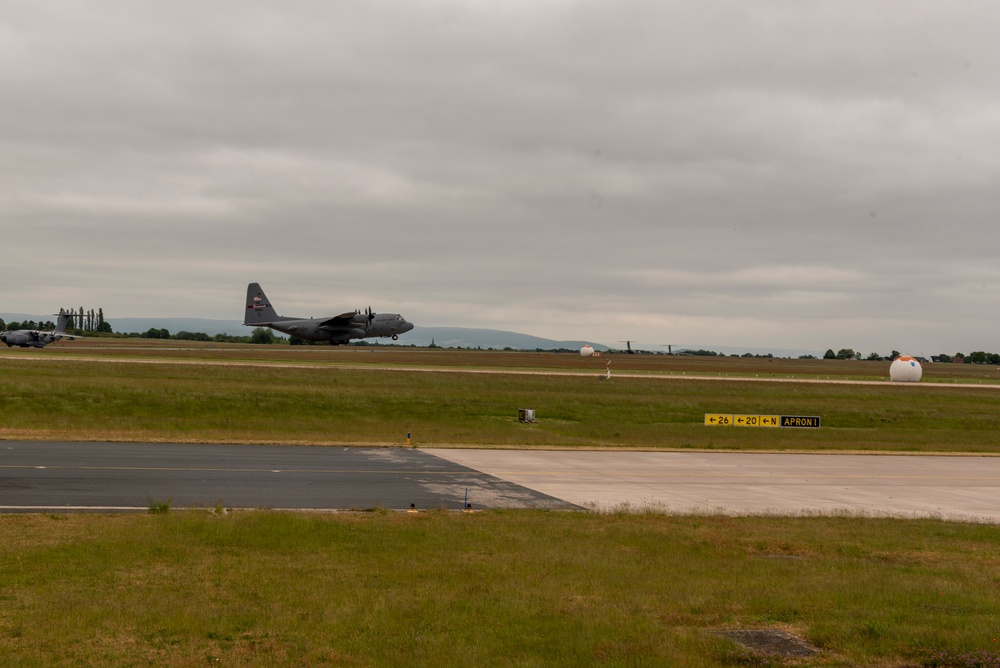 C-130 Hercules from 165th Airlift Wing at Exercise Air Defender 2023