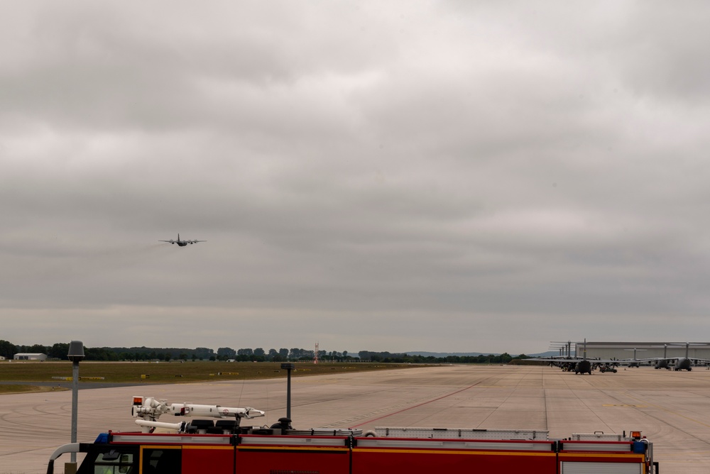 C-130 Hercules from 165th Airlift Wing at Exercise Air Defender 2023