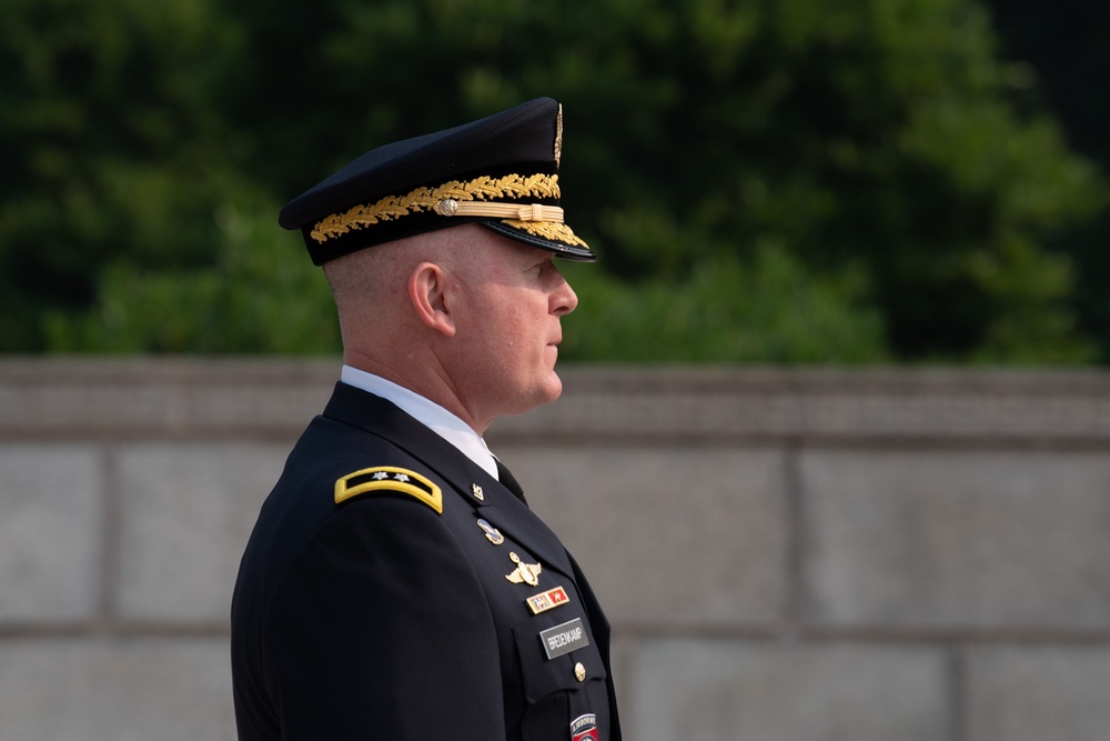 Prime Minister of United Kingdom Lays Wreath at Arlington National Cemetery