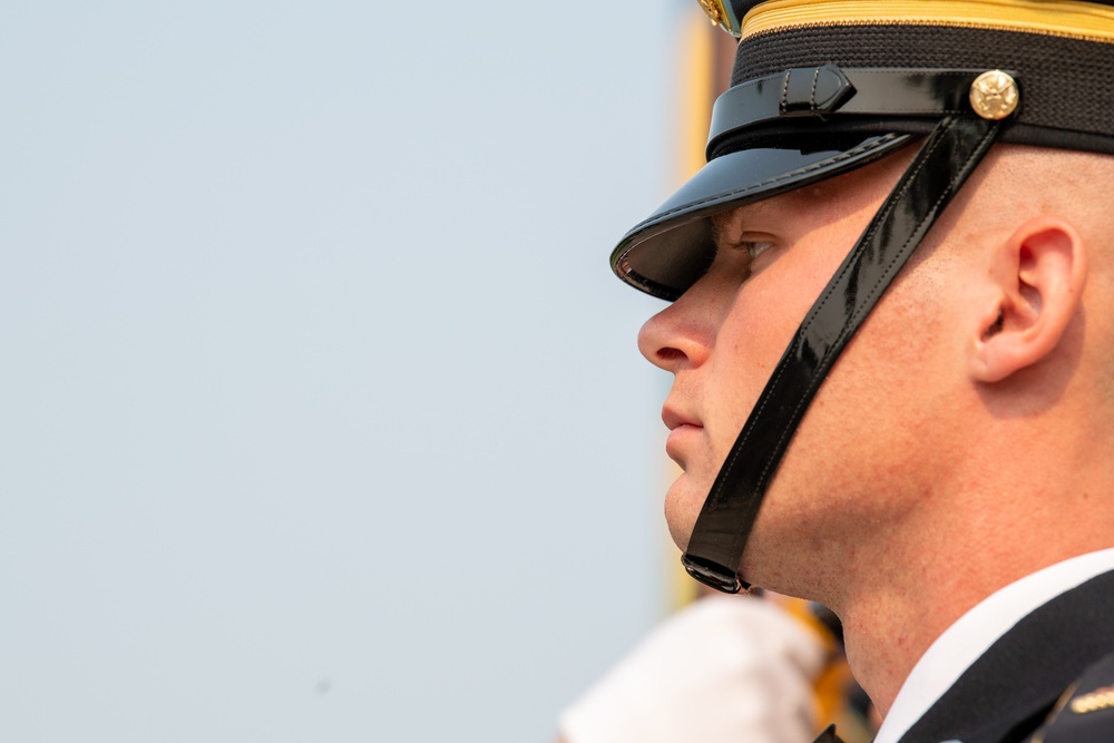 Prime Minister of United Kingdom Lays Wreath at Arlington National Cemetery