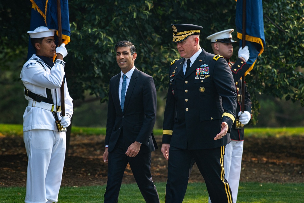 Prime Minister of United Kingdom Lays Wreath at Arlington National Cemetery