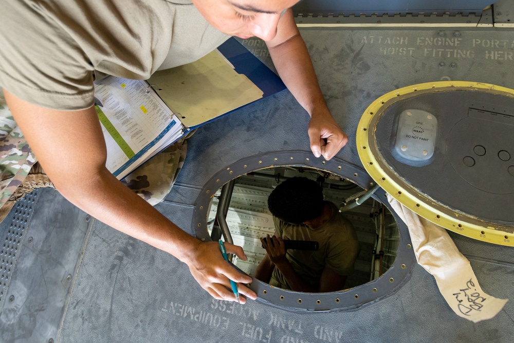 Rescue maintainers perform check letter C inspection